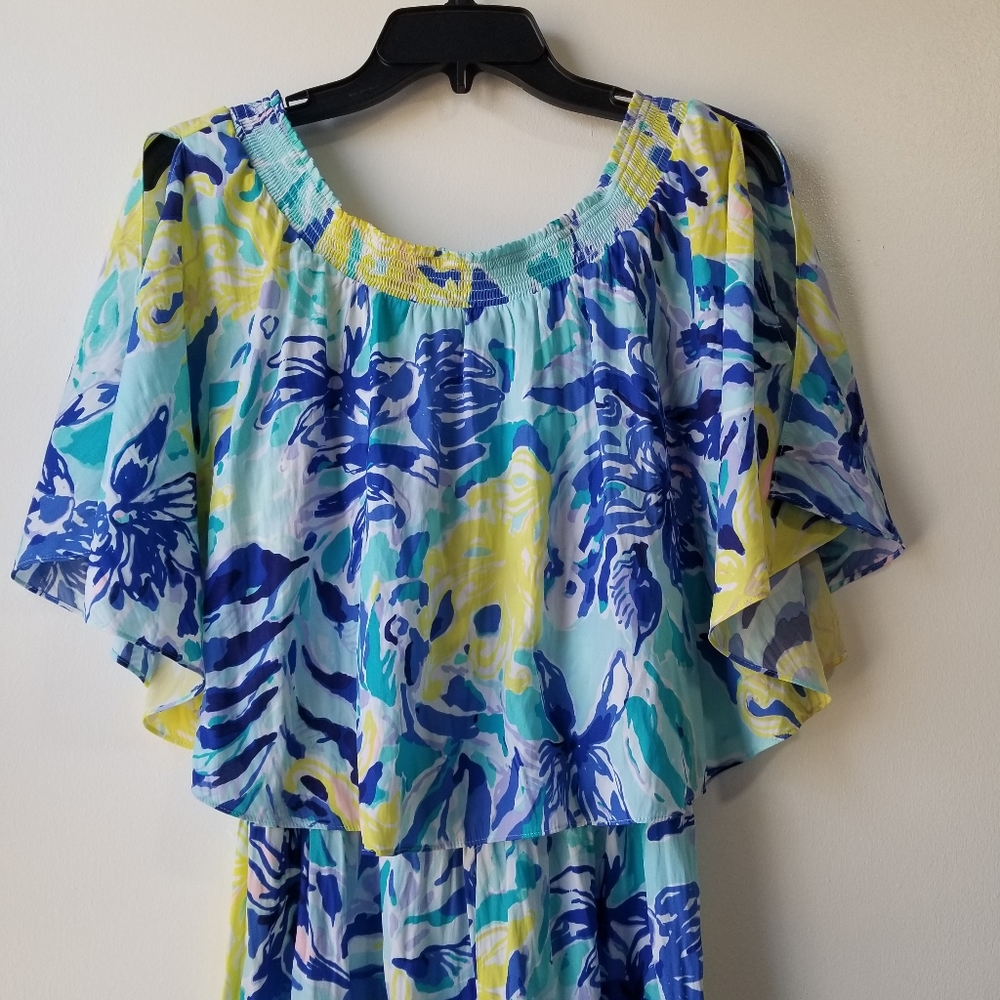 Lilly Pulitzer Arbelle Off The Shoulder Romper Size S - Picture 4 of 13